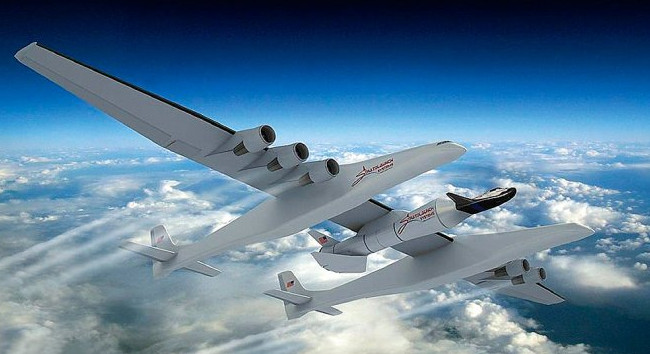 Stratolaunch – самый большой самолет в мире станет летающим космодромом - «Техника»