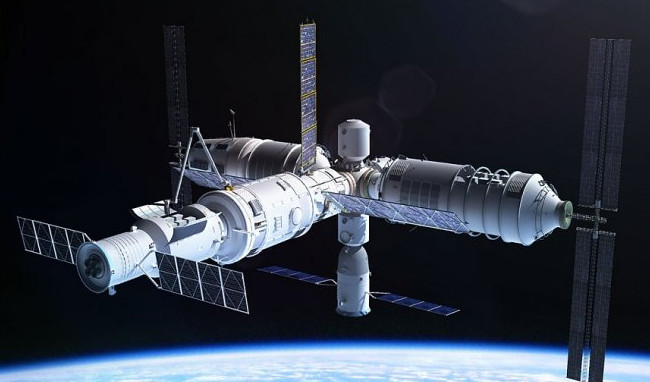 Посмотрите видео, как китайская космическая станция Тянгун-2 сгорела в атмосфере - «Космос»