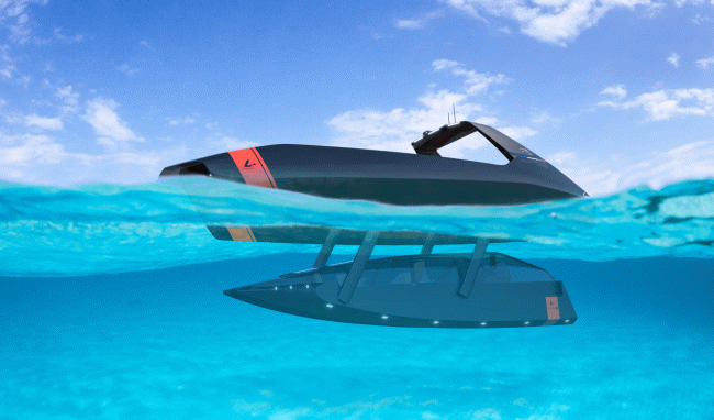 Необычный катер Swordfish позволит путешествовать по воде и под водой - «Техника»