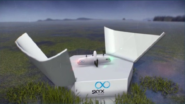 Дрон SkyX: гибрид самолета и вертолета для полетов на длинные дистанции - «Транспорт»