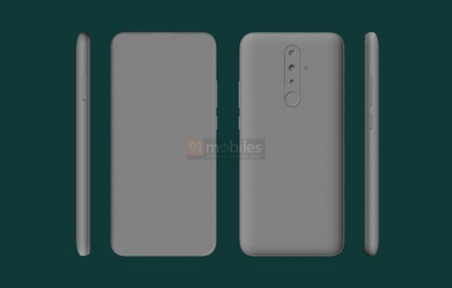 CAD-рендеры Nokia 4.3: дисплей с «капелькой», тройная камера и классический сканер отпечатков пальцев - «Смартфоны»