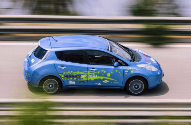 «Гоночный» электромобиль Nissan Leaf получил запас хода на 75% больше - «Транспорт»