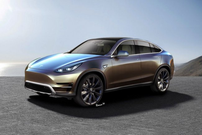 Электрокроссовер Tesla Model Y: первый концепт от голландского дизайнера - «Транспорт»
