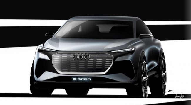 Электромобиль Audi Q4 e-tron: представлены первые фото компактного кроссовера - «Транспорт»
