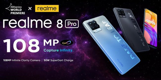 Мировая премьера Realme 8 Pro на AliExpress: камера на 108 МП, AMOLED-экран, чип Snapdragon 720G и ценник меньше $259 - «Смартфоны»