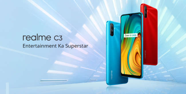 Realme C3: бюджетник с 6.5-дюймовым дисплеем, чипом MediaTek Helio G70 и батареей на 5000 мАч за $98 - «Смартфоны»