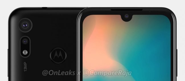Рендеры Motorola P40 Play: дисплей с каплевидным вырезом и двойная основная камера - «Смартфоны»