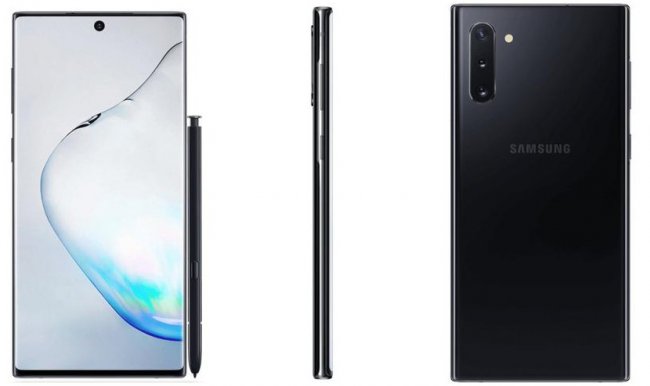 Samsung Galaxy Note 10 на пресс-рендерах: тонкие рамки, круглый вырез и тройная камера (дополнено) - «Смартфоны»