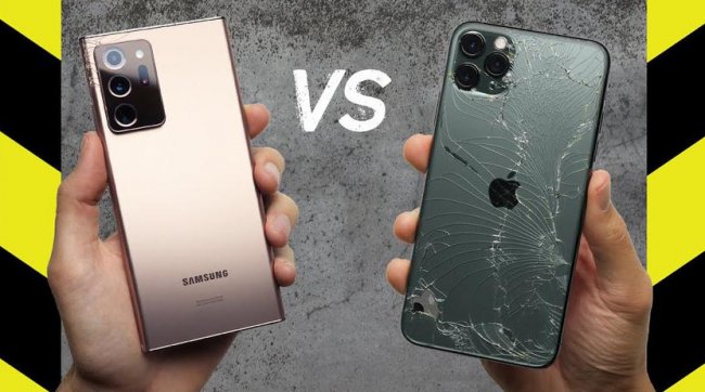Samsung Galaxy Note 20 Ultra против iPhone 11 Pro Max в дроп-тесте: кто более живучий? - «Смартфоны»