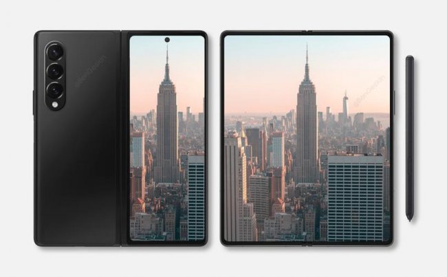 Складной смартфон Samsung Galaxy Z Fold 3 появился на качественных рендерах с подэкранной камерой и S Pen - «Смартфоны»