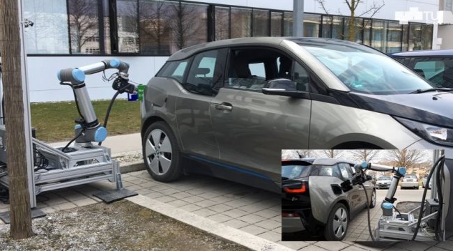 Видео: как робот заряжает электромобили. Новая разработка австрийских ученых - «Технологии»