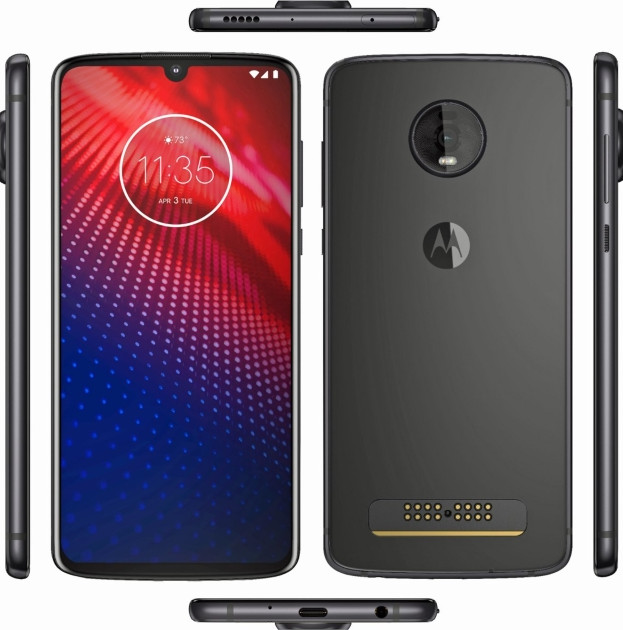 Moto Z4 появилась на новом рендере с каплевидным вырезом на экране и одной основной камерой - «Смартфоны»