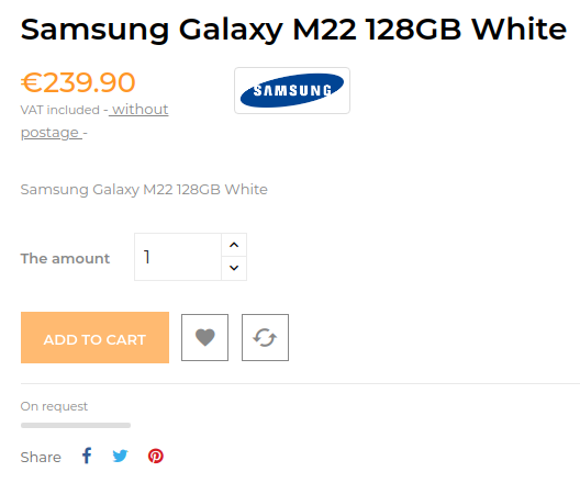 Раскрыта стоимость неанонсированного смартфона Samsung Galaxy M22 с чипом MediaTek Helio G80 и емким аккумулятором - «Смартфоны»