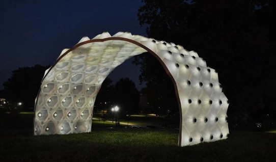 Solar Bytes Pavilion - павильон из солнечных модулей, изготовленных на 3D принтере - «Архитектура»