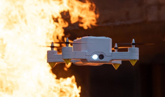 Швейцарский пожарный дрон FireDrone не боится 200-градусного пекла - «Беспилотники»