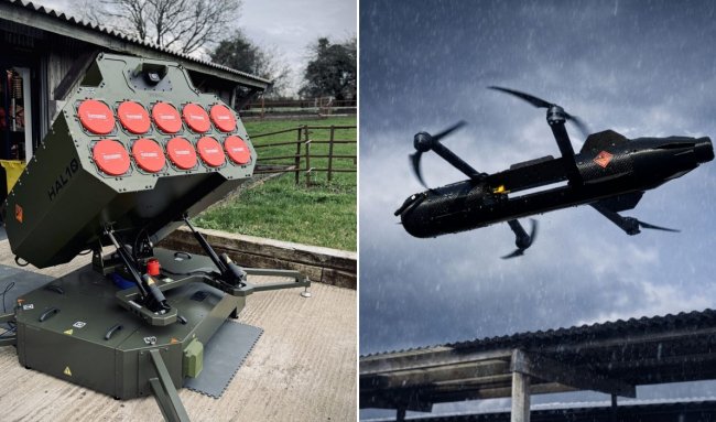 Британская залповая установка HAL10 способна мгновенно запустить до 10 дронов - «Беспилотники»